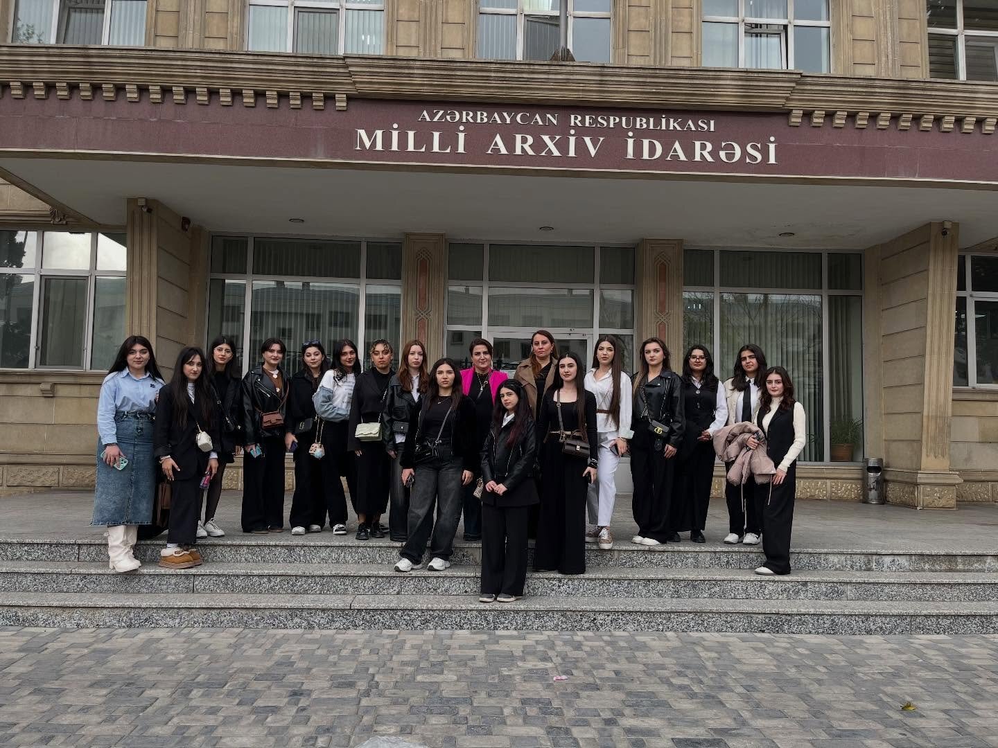 Tələbələrimiz Milli Arxiv İdarəsində