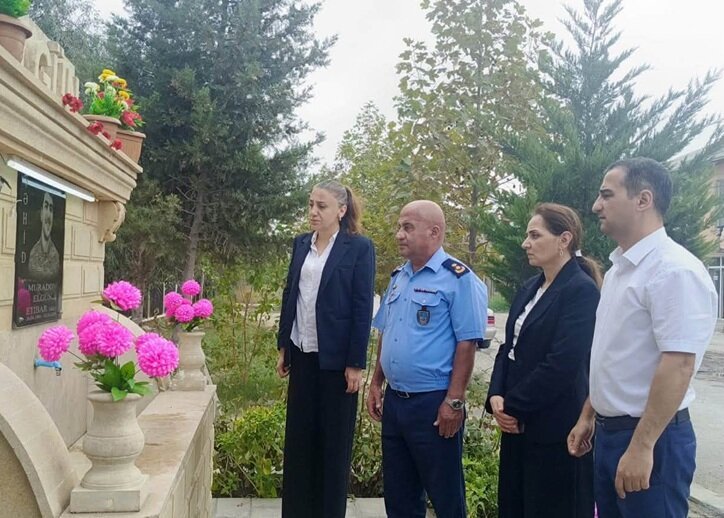 Elgün Muradovun xatirəsinə inşa edilmiş bulaq ziyarət edildi.