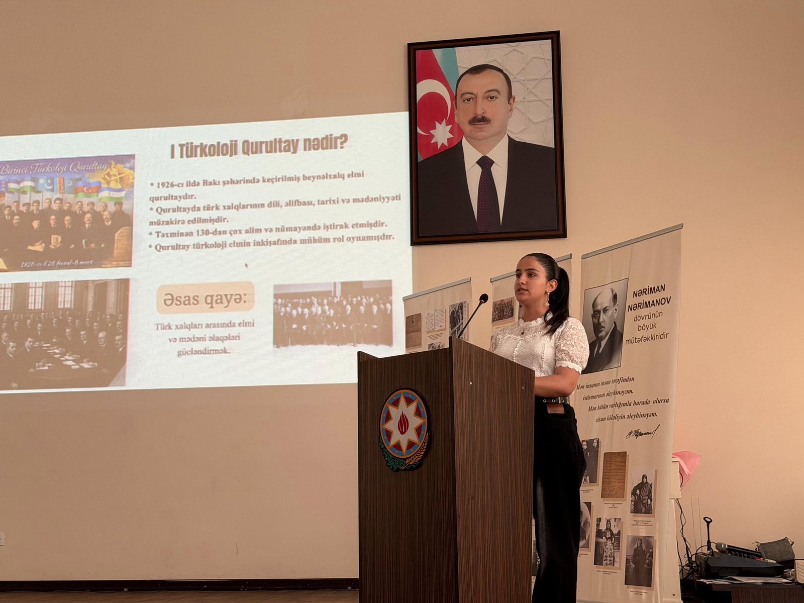 N. Nərimanovun Xatirə Muzeyinin birgə təşəbbüsü ilə “ Birinci Türkoloji Qurultayın 100 illiyi”nə həsr edilmiş “Dil, Tarix və Mədəniyyətin Ortaq Yaddaşı” adlı seminar təşkil olunub
